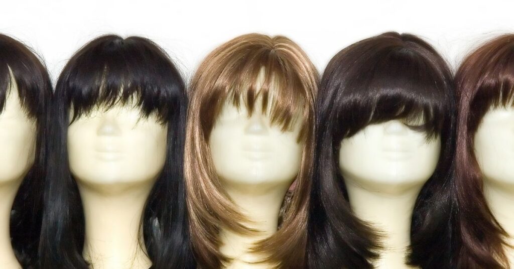 Curly Human Hair Wig With Bangs