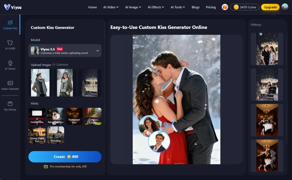 From Image to Video & Custom Kiss Scenes: Create Stunning Content with Viyou AI’s Video Generation Tools